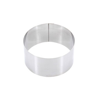 Achat en ligne Cercle à pâtisserie individuel en inox 9 cm hauteur 4,5 cm - Alice Délice