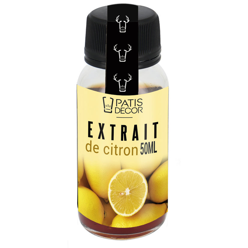 Extrait aromatique de citron 20% 50 ml - Patisdecor