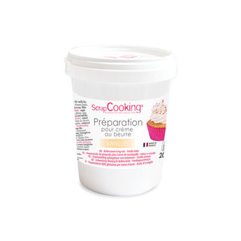 Achat en ligne Pot de préparation pour crème au beurre vanille 200 gr - Scrapcooking