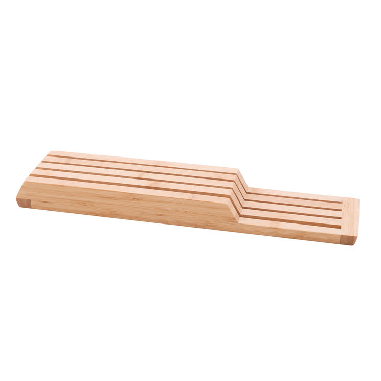 Bloc couteaux horizontal pour tiroir en bambou 43 x 9.5 x 4 cm - Point Virgule