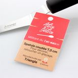 Spatule coudée biseautée en inox 7,5 cm - Alice Délice