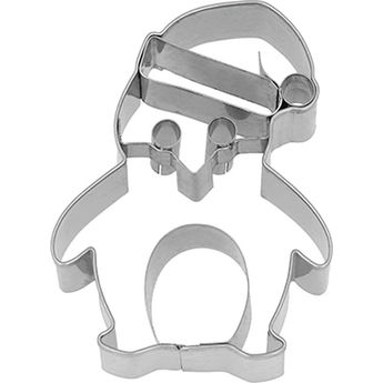 Achat en ligne Emporte-pièce en inox de Noël : pingouin avec bonnet 7 cm - Birkmann