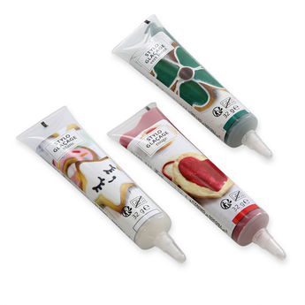 Achat en ligne Lot de 3 stylos de glaçage Noël pour décorer les biscuits : blanc, vert foncé et rouge