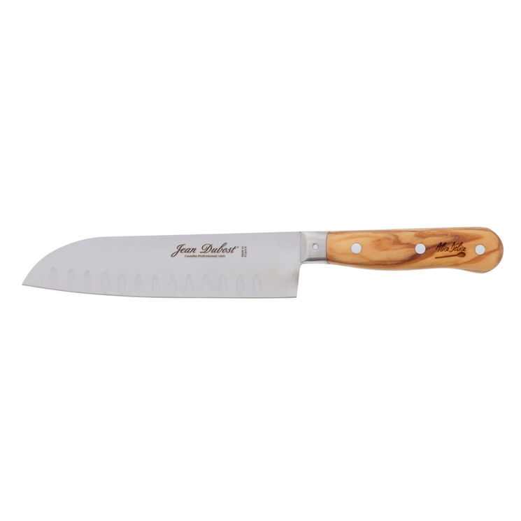 Couteau Santoku 16 cm manche bois d´olivier - Alice Délice