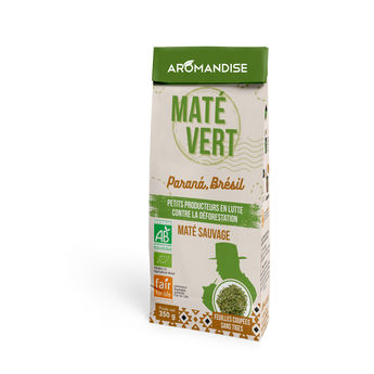 Achat en ligne Maté vert sauvage bio du Brésil 350 gr - Aromandise