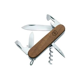 Achat en ligne Couteau de poche Spartan manche en bois de noyer 91 mm 10 fonctions - Victorinox