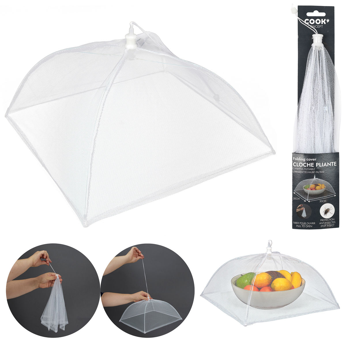 Cloche parapluie pliante 34 cm - Cook concept