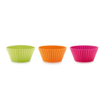 Achat en ligne Lot de 12 caissettes en silicone pour cupcakes et muffins - Lékué