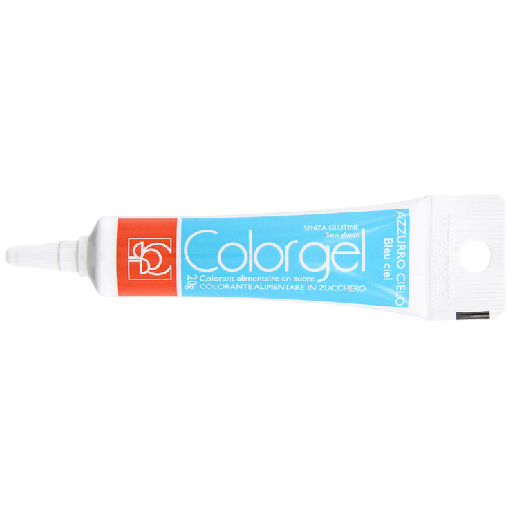 Colorant alimentaire gel bleu 20 gr - Modecor