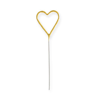 Achat en ligne Bougie scintillante dorée : coeur - Wondercandle