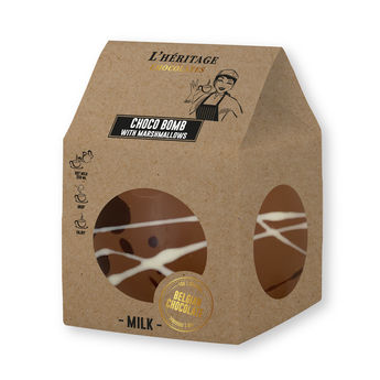 Achat en ligne Choco bomb au chocolat au lait avec marshmallows pour chocolat chaud 45 gr - Héritage chocolat