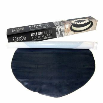 Achat en ligne Rouleau de pâte à sucre étalée noir 36 cm 430 gr - Patisdecor