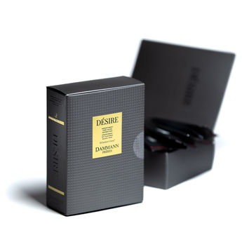 Achat en ligne Coffret de thés Désire : 20 sachets cristal de thés noirs aromatisés - Dammann Frères