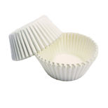 100 mini caissettes pour muffins et cupcakes blanches 3.3 x 5 cm - PME