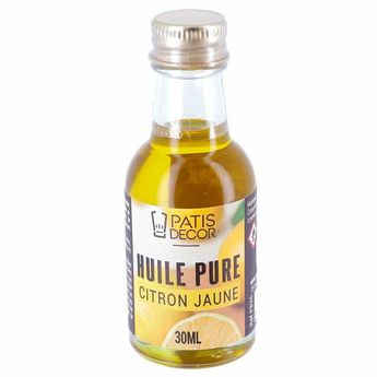 Achat en ligne Huile pure de citron jaune 30 ml - Patisdecor