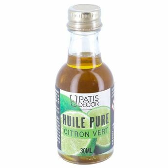 Achat en ligne Huile pure de citron vert 30 ml - Patisdecor