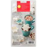 Moule pour choco bomb : 2 moules à chocolat à garnir en plastique 3 flocons de neige de Noël 6 cm - Wilton