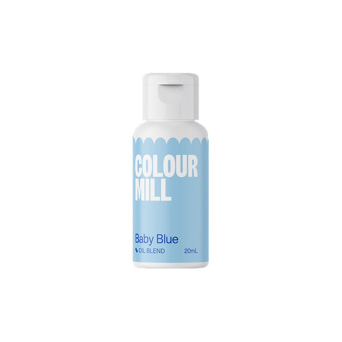 Colorant alimentaire liposoluble bleu clair Baby Blue 20 ml - Colour Mill