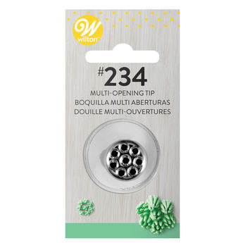 Achat en ligne Douille en inox : multi-ouvertures (idéale pour les décorations herbes, nids ou cheveux) #234 - Wilton