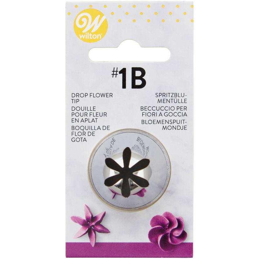 Douille en inox : fleur 15 mm #1B - Wilton