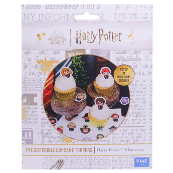 Achat en ligne Plaque de 24 décors comestibles prédécoupés : personnages Harry Potter - PME