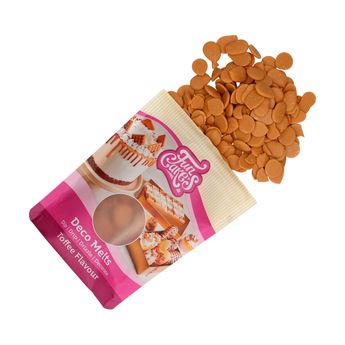 Achat en ligne Deco melts marron clair saveur caramel 250 gr - FunCakes