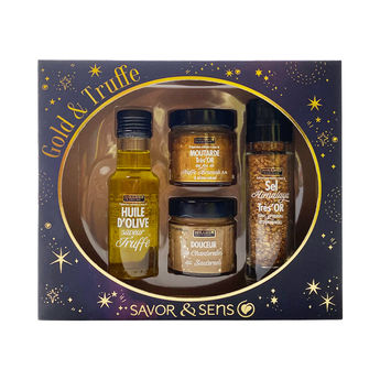 Achat en ligne Coffret de fêtes "Gold and truffe" - Savor et Sens