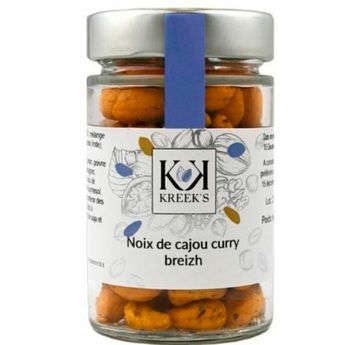 Achat en ligne Noix de cajou curry breizh 95 g - Kreek´s