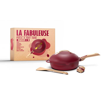 Achat en ligne Poêle 8 en 1 La fabuleuse 28 cm Rubis  - Cookut