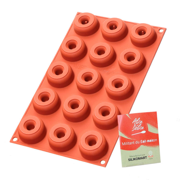 Moule en silicone 15 mini donuts - Alice Délice