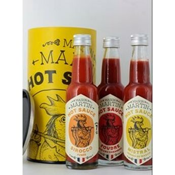 Achat en ligne Coffret 3 sauces piment Hot Sauce - Maison Martin