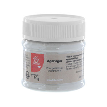 Achat en ligne Agar agar en poudre 30 gr - Alice Délice