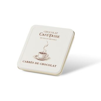 Achat en ligne Boîte de 12 napolitains de chocolat au lait 38 % et noir 60% 60 gr - Café Tasse