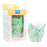 24 caissettes pour muffins et cupcakes en forme de tulipe en papier animaux de Pâques 9 cm - PME