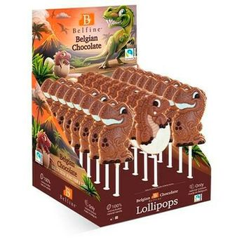 Achat en ligne Sucette au chocolat au lait Dinosaure 25 gr - Belfine