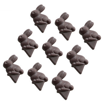 Achat en ligne Décor en chocolat : 9 lapins de Pâques à piquer 5.2 x 3.3 cm - Alice Délice