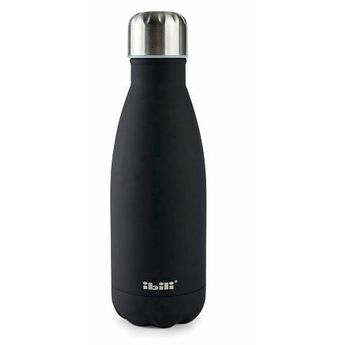 Achat en ligne Bouteille isotherme inox 350ml black - Ibili