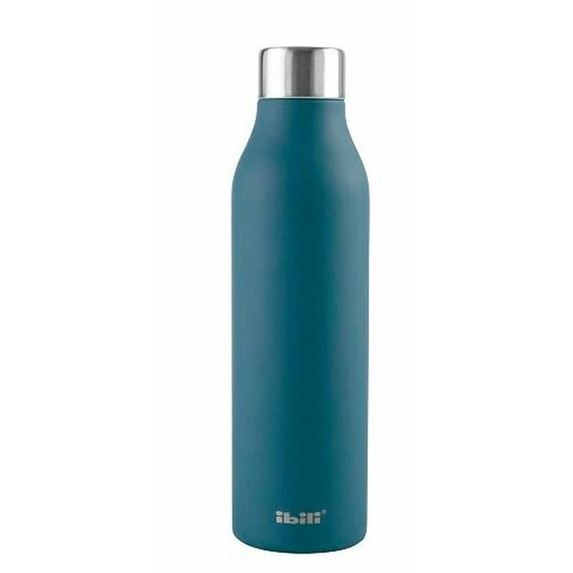 Bouteille isotherme inox 500ml bleu - Ibili