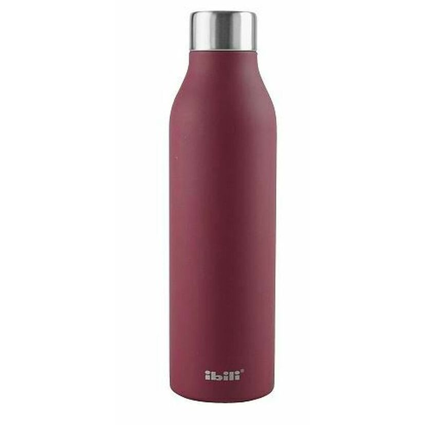 Bouteille isotherme inox 500ml grenat - Ibili