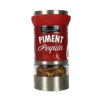 Achat en ligne Moulin à Piment  Pequin notes sauvages et fruitées 12g - Savor et sens