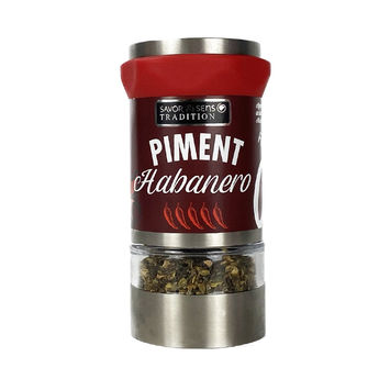 Achat en ligne Moulin à Piment Habanero notes citronnées et fleuries 12g - Savor et sens