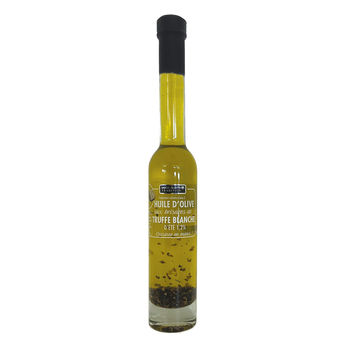 Achat en ligne Huile d'olive aux brisures de truffes blanches d'été 20cl - Savor et Sens