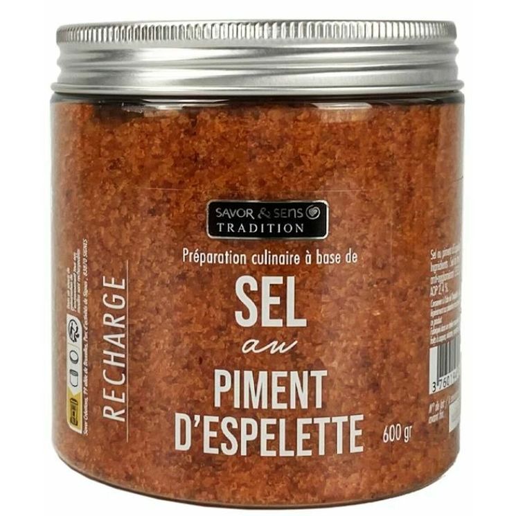 Sel au piment d'Espelette 600g - Savor et Sens