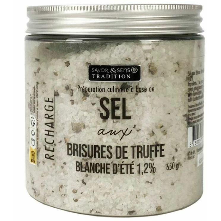 Sel aux brisures de truffe d'été 650g - Savor et Sens