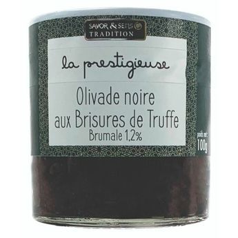 Achat en ligne Olivade noire aux brisures de truffe noire 100g- Savor et Sens