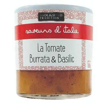 Achat en ligne La tomate séchée à la burrata et basilic - Savor et Sens