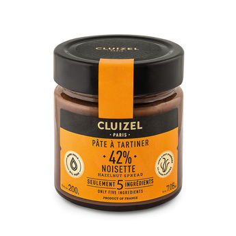 Achat en ligne Pâte à tartiner noisettes 42% 200 gr - Cluizel Paris