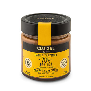 Achat en ligne Pâte à tartiner praliné 78% 200 gr - Cluizel Paris