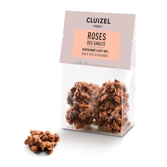 Achat en ligne Sachet de roses des sables au chocolat au lait Kayambé 45% 125 gr - Cluizel Paris