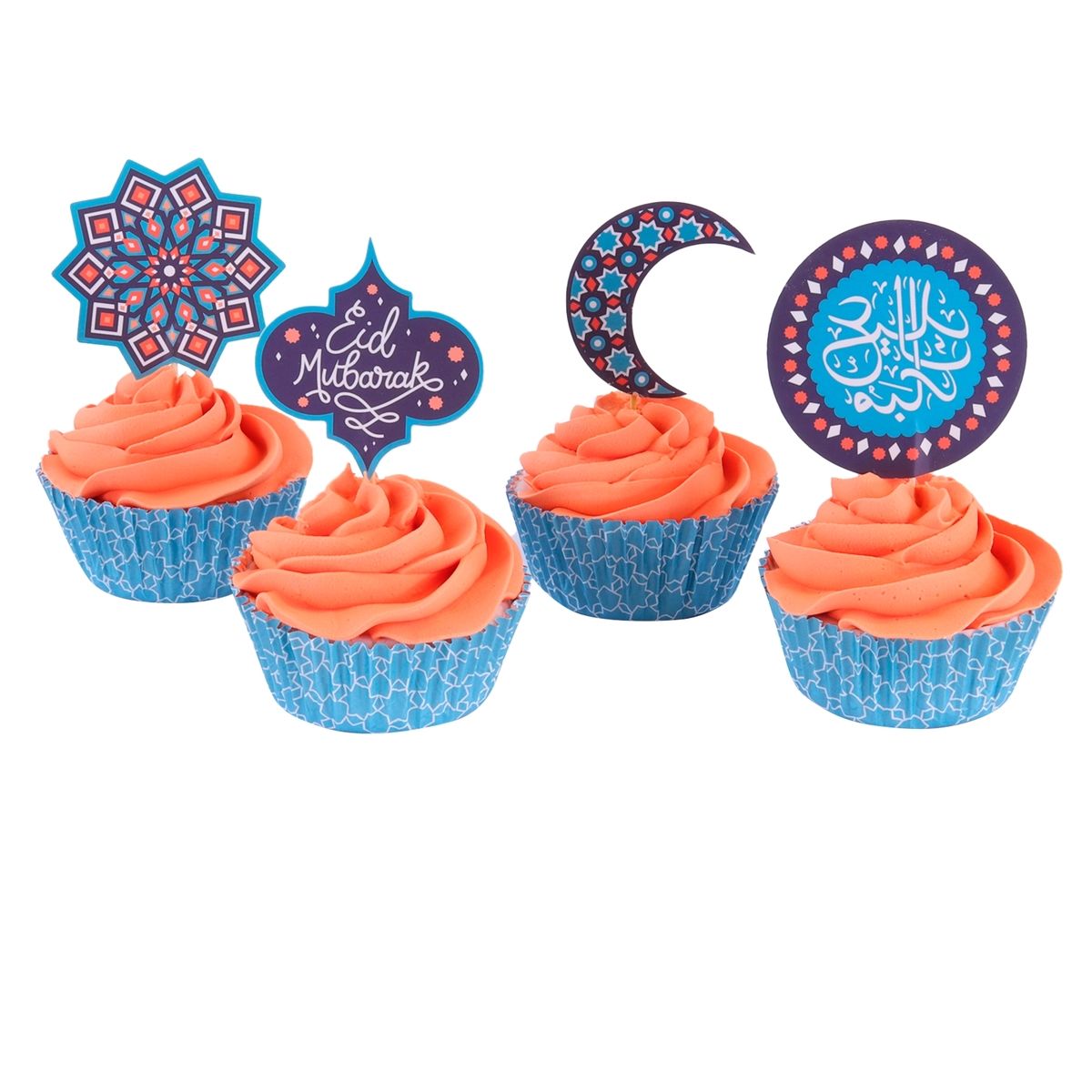 Set 24 caissettes à cupcakes et muffins et décorations Eid Mubarak - PME